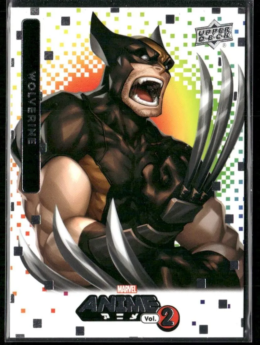 Product image for 2023 UD Marvel Anime Vol 2 Card 97 Wolverine Color Spiral 