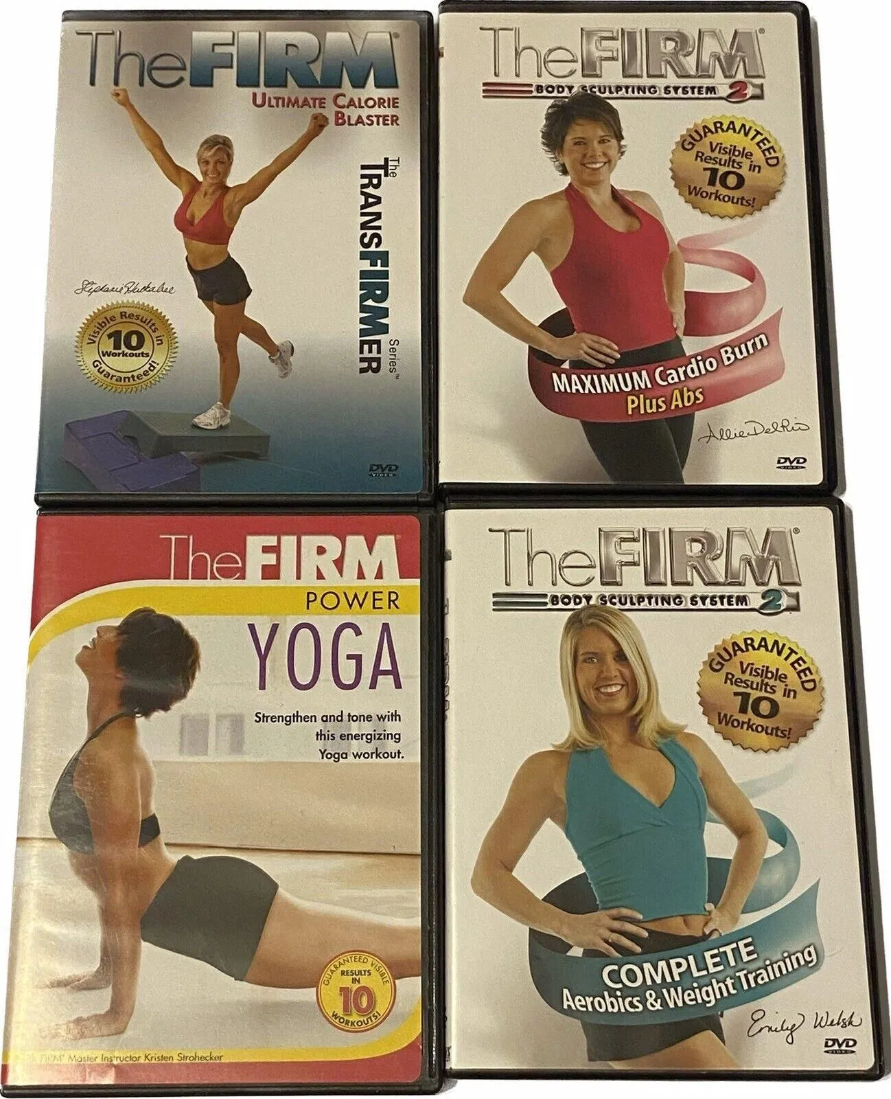 Product image for The Firm DVDs Lot Of 4 Ultimate Calorie Blaster, Yoga, Aerobics & Plus Abs - good