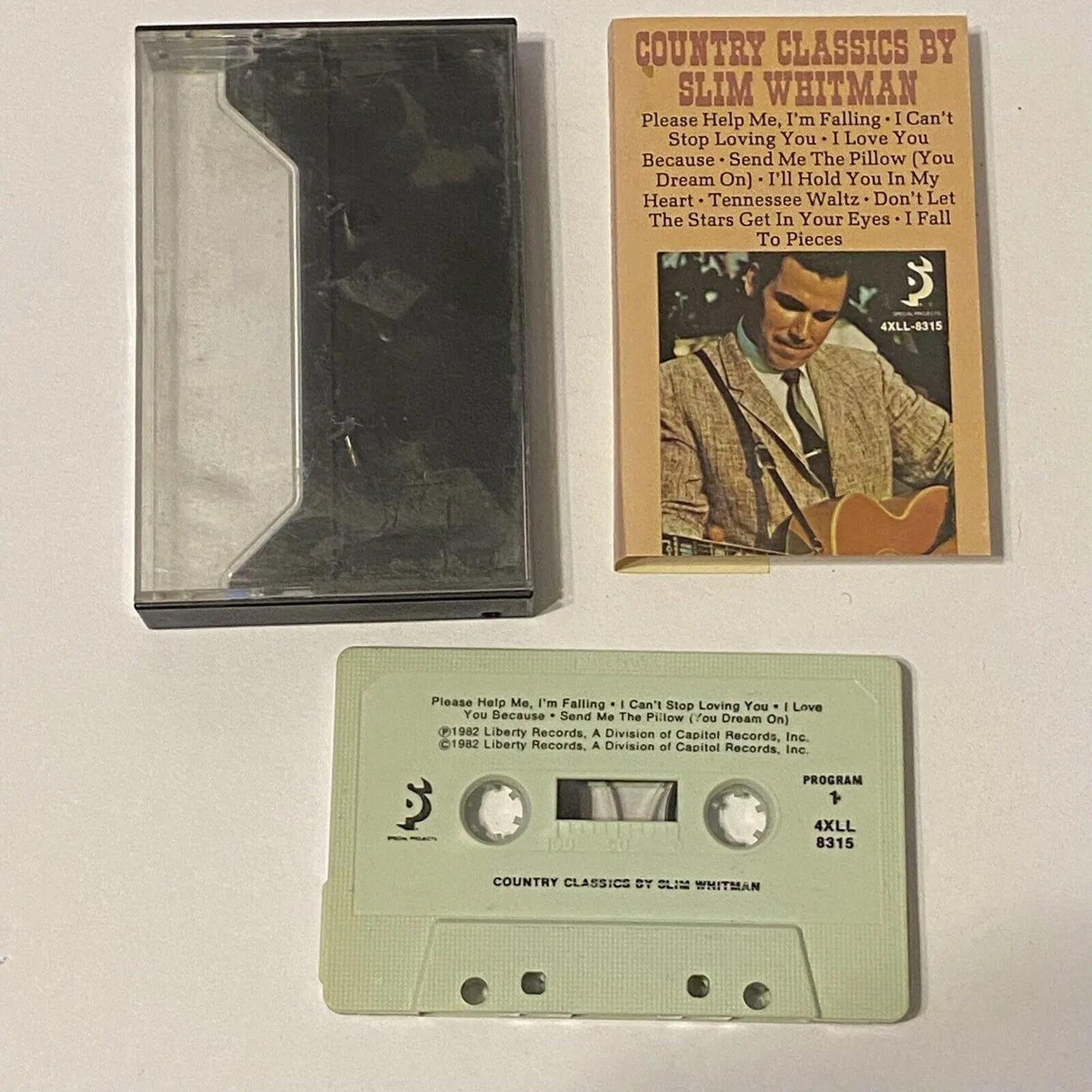 Product image for Country Classics by Slim Whitman by Liberty Records 1982 Cassette Tape - good-g-