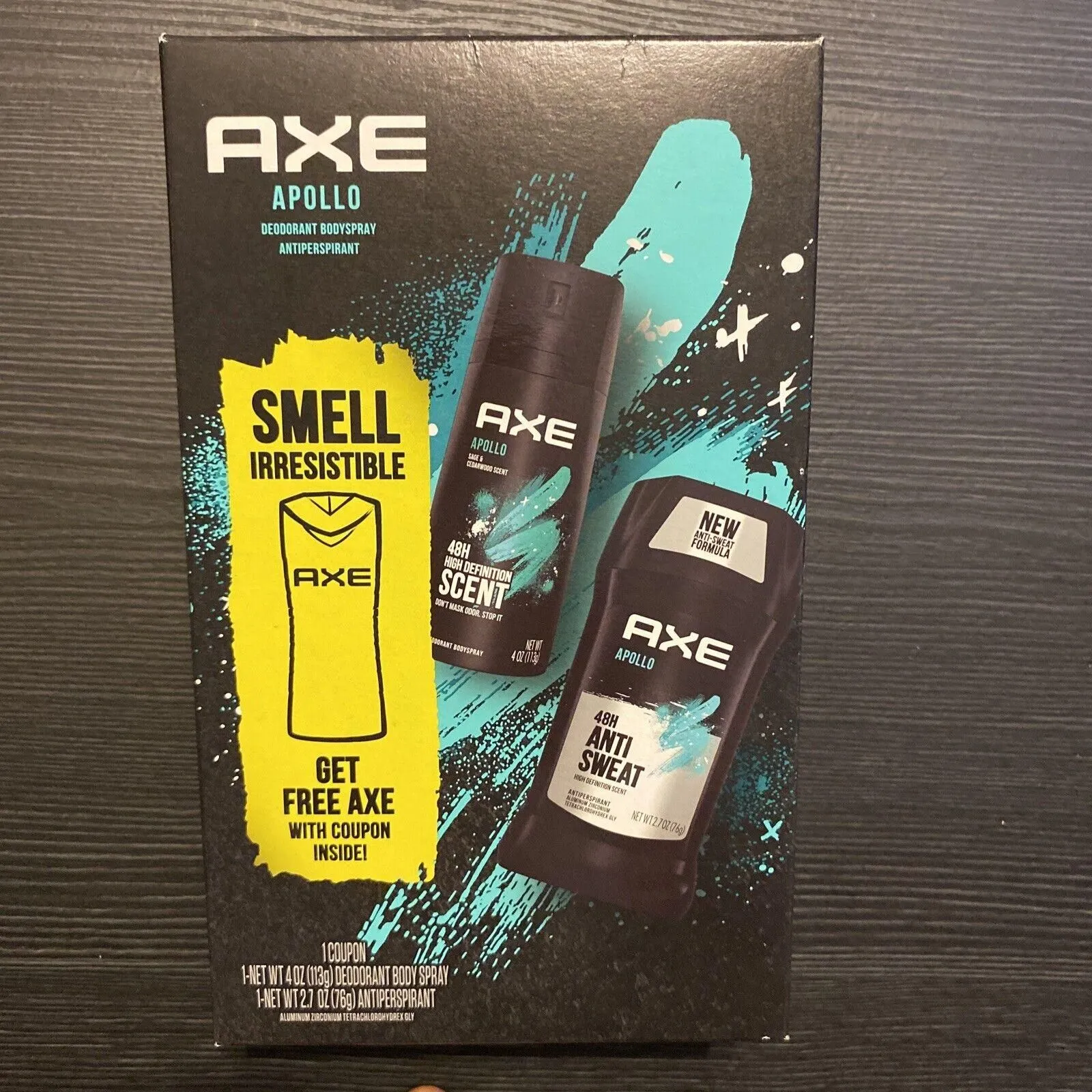 Product image for Axe Apollo Deodorant Body Spray Antiperspirant Box New