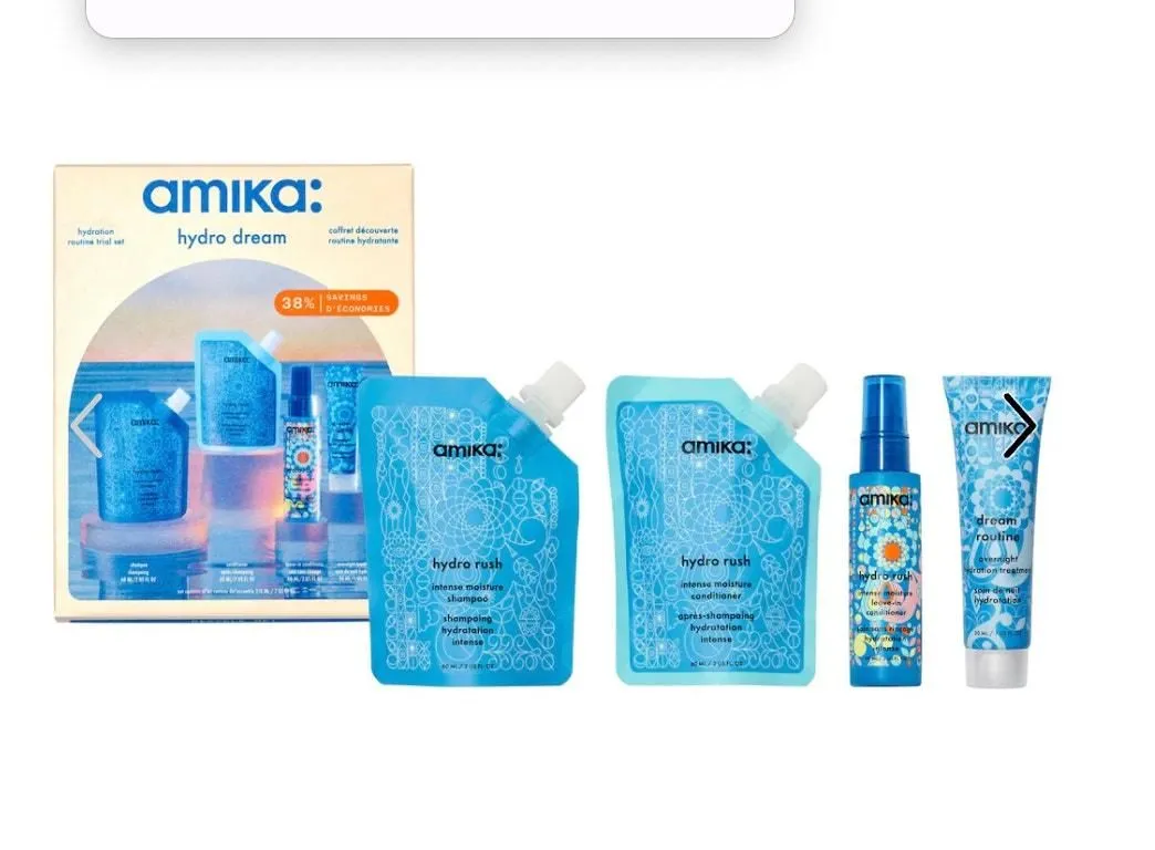 Product image for $30 Amika Mini Hydro Rush Shampoo & Conditioner Set