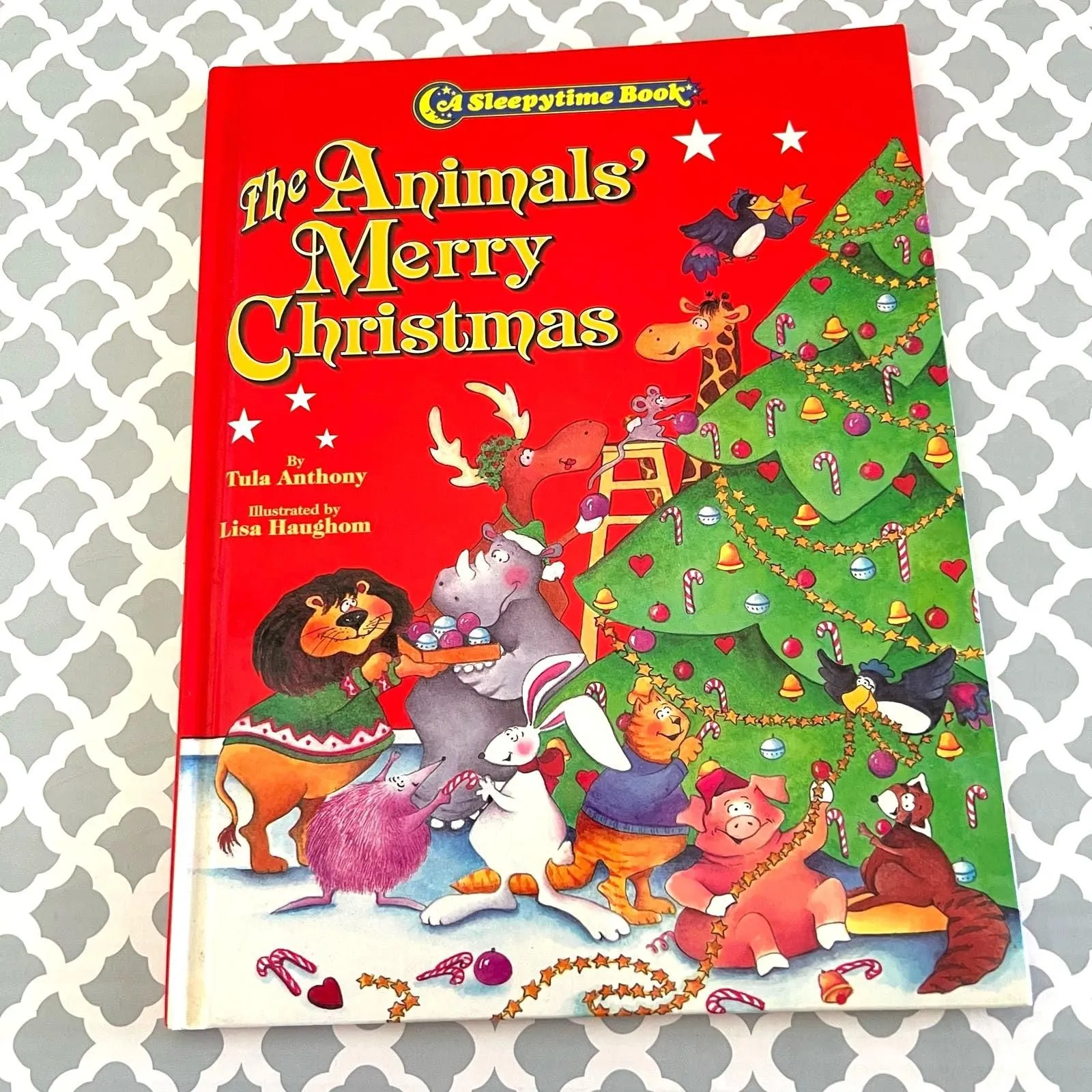 Product image for Sleepytime Vintage 1995 The Animals' Merry Christmas Hardcover Book Pre-Loved - Childrens - Hardcover - Vintage Paperback - fair