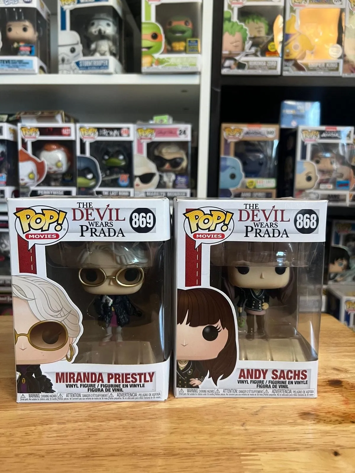 Product image for 2 VAULTED Devil Wears Prada Funko Pops Miranda Priestly #869 Andy Sachs #868 Toy