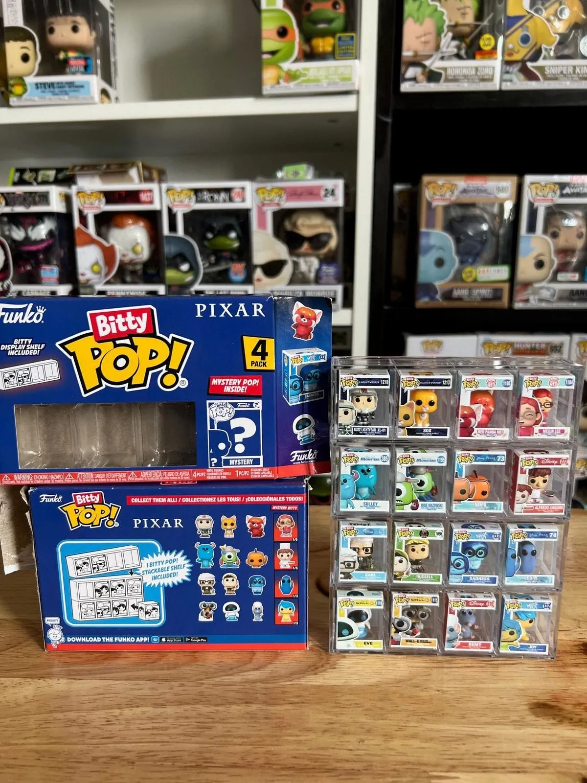 Product image for COMPLETE BITTY SET Disney Pixar Funko Pops Up Ratatouille Wall-E Finding Nemo