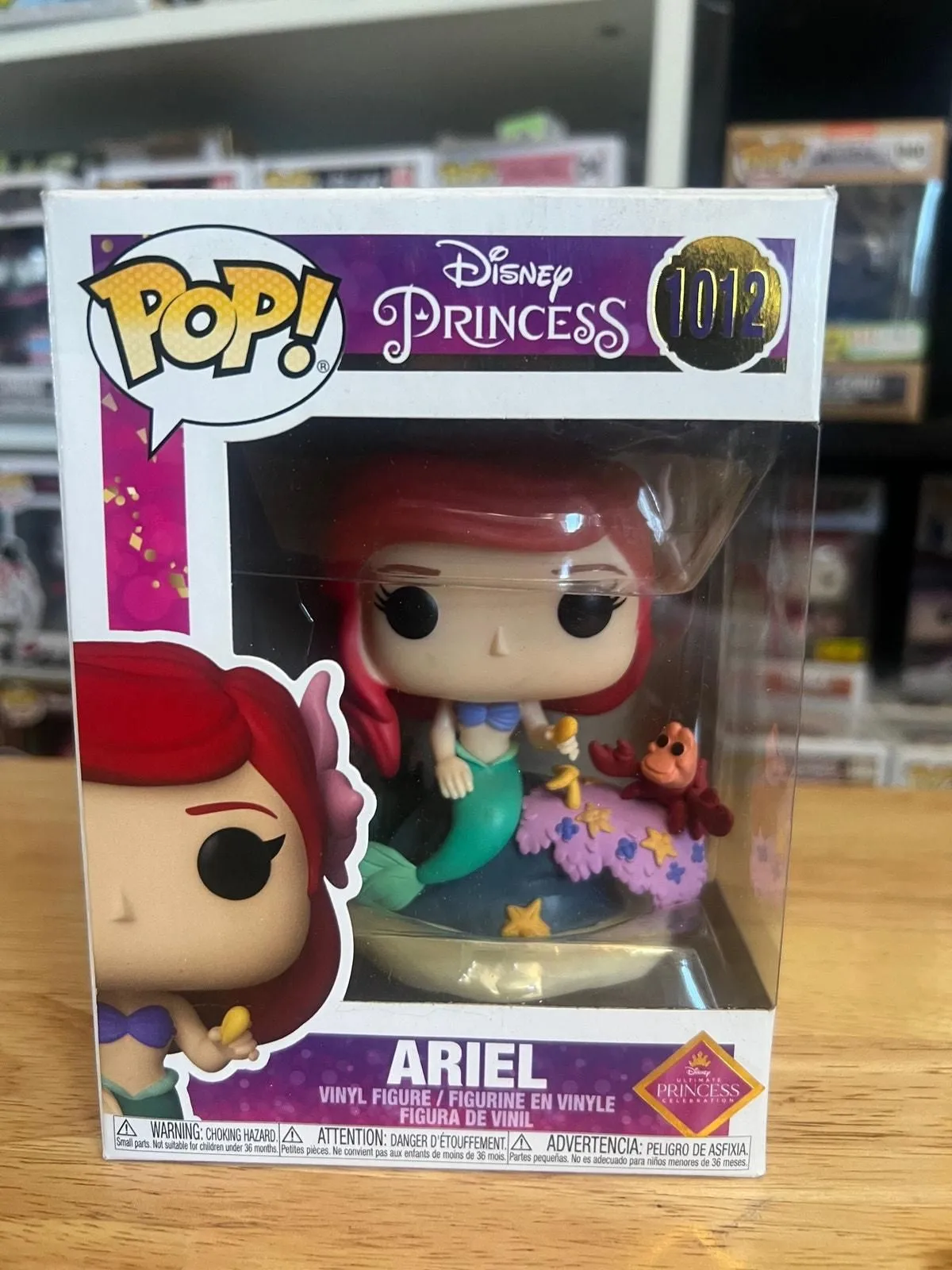 Product image for Ariel w/ Sebastian Disney Princess Funko Pop #1012 Little Mermaid Movies Cartoon