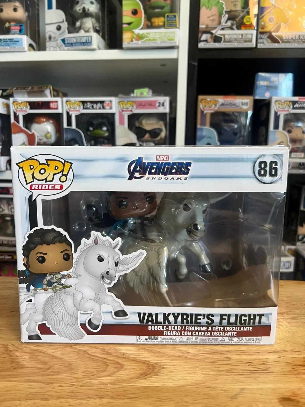 Product image for VAULTED Valkyrie's Flight Funko Pop RIDE #86 Avengers Endgame Thor Marvel MCU