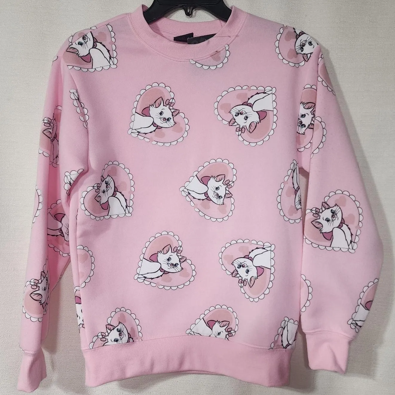Product image for Aristocats Marie pink sweatshirt women's XS NWT - new-with-tags - Disney