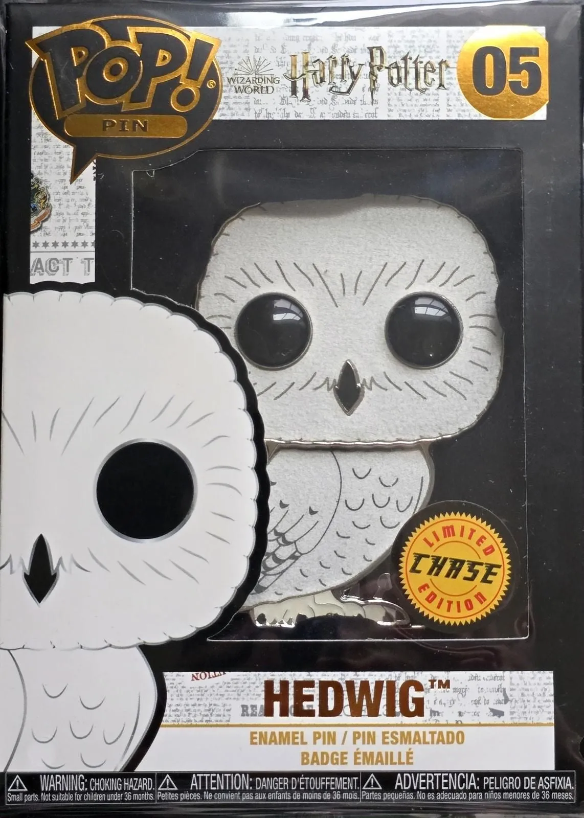Product image for Hedwig (Chase) - Pop! Pin - Funko