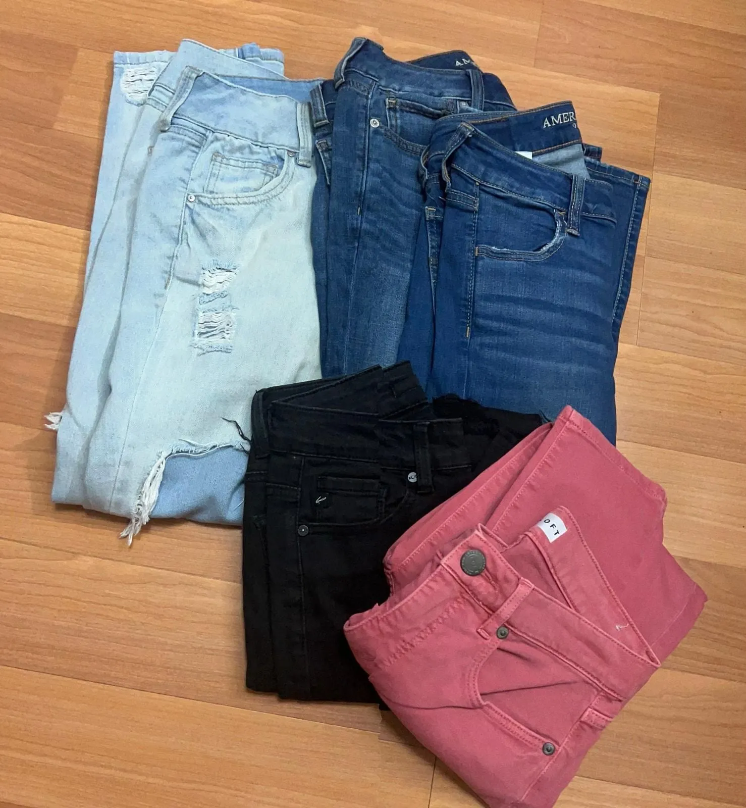 Product image for Lots of 5 Jeans Ralph Lauren JM Ann Taylor Para AQ Sizes 13 & 10 - pre-owned---excellent - American eagle 