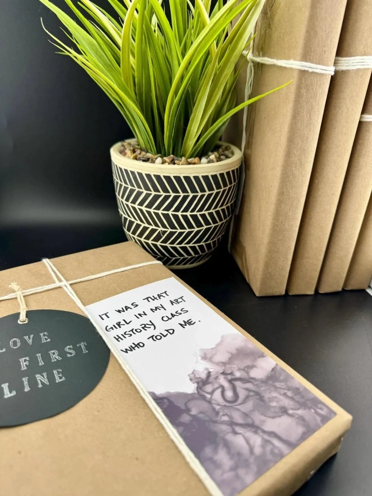 Product image for Love At First Line Book "It was that girl in my art history class who told me."