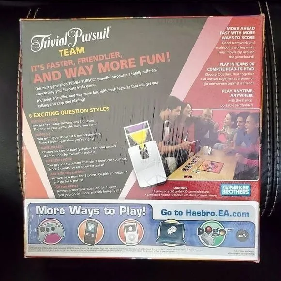 Product image for NWT TRIVIA PURSUIT TEAM GAME