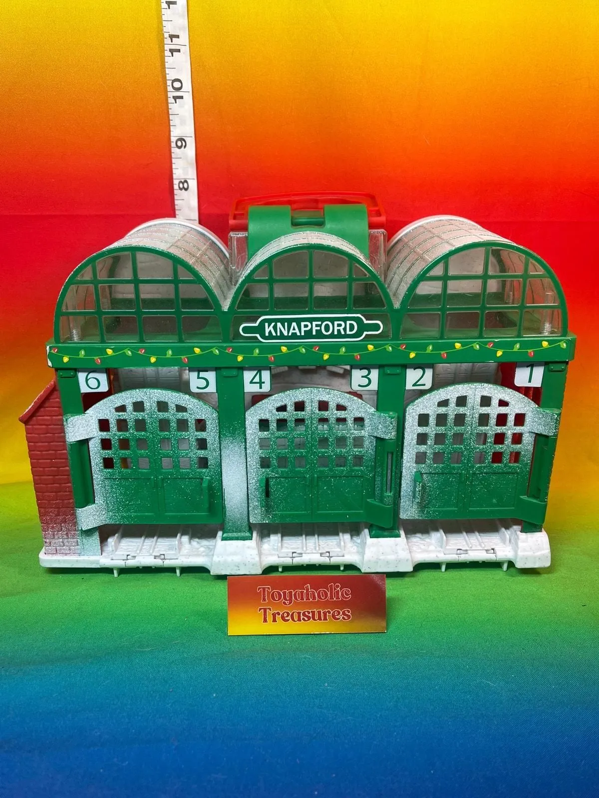 Product image for Thomas & Friends Take n Play KNAPFORD Holiday Christmas Snow Train Playset 