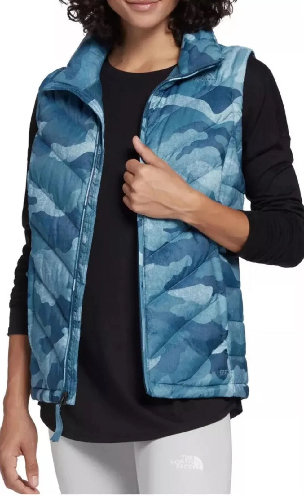 Product image for THE NORTH FACE Alpz 2.0 Down Puffer Vest Mallard Blue Camouflage | Medium - pre-owned---good - Express