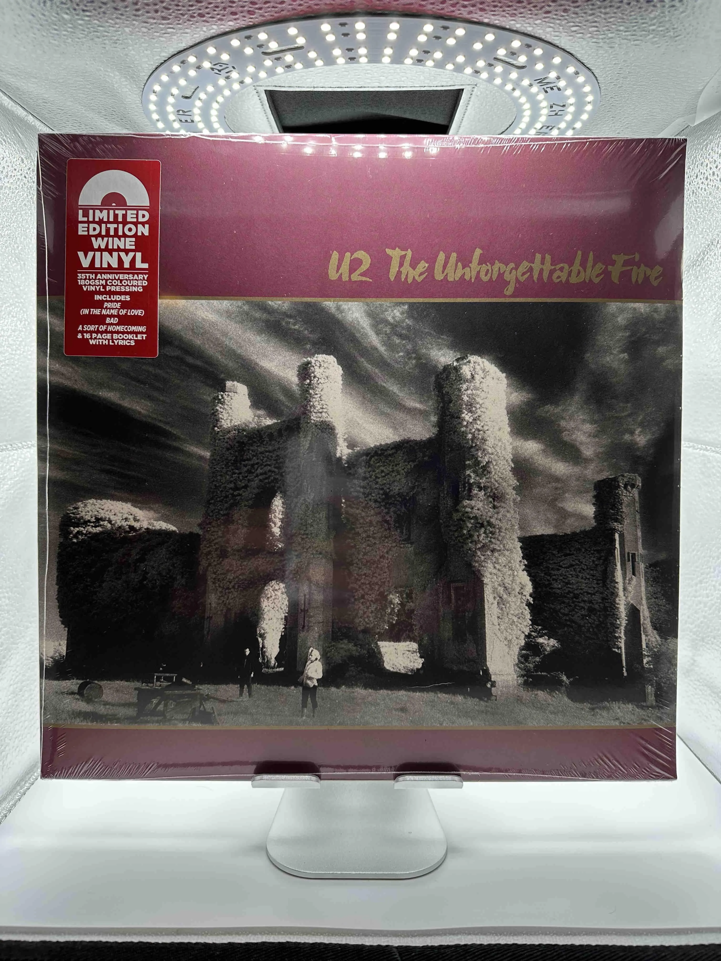 Product image for U2 Unforgettable Fire Limited Edition Wine Colored Vinyl LP