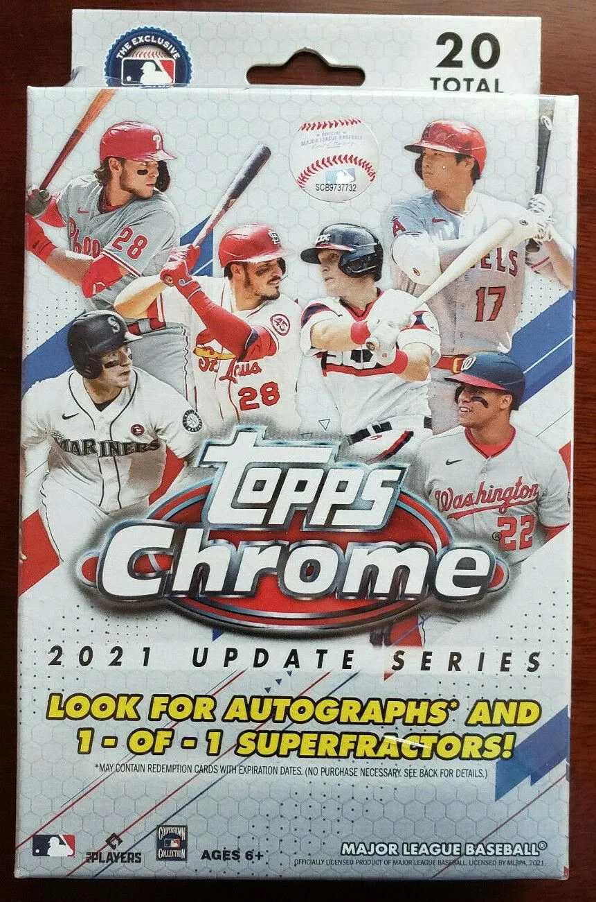 Product image for 2021 Topps Chrome Baseball Update Series Hanger MLB Box