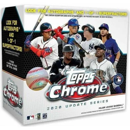 Product image for MLB Topps 2020 Chrome Update Trading Card MEGA Box [7 Packs]