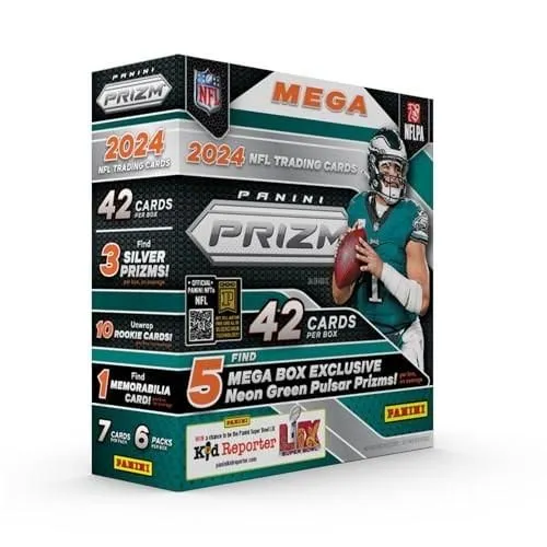 Product image for 2024 Panini Prizm Football Trading Cards Mega Box