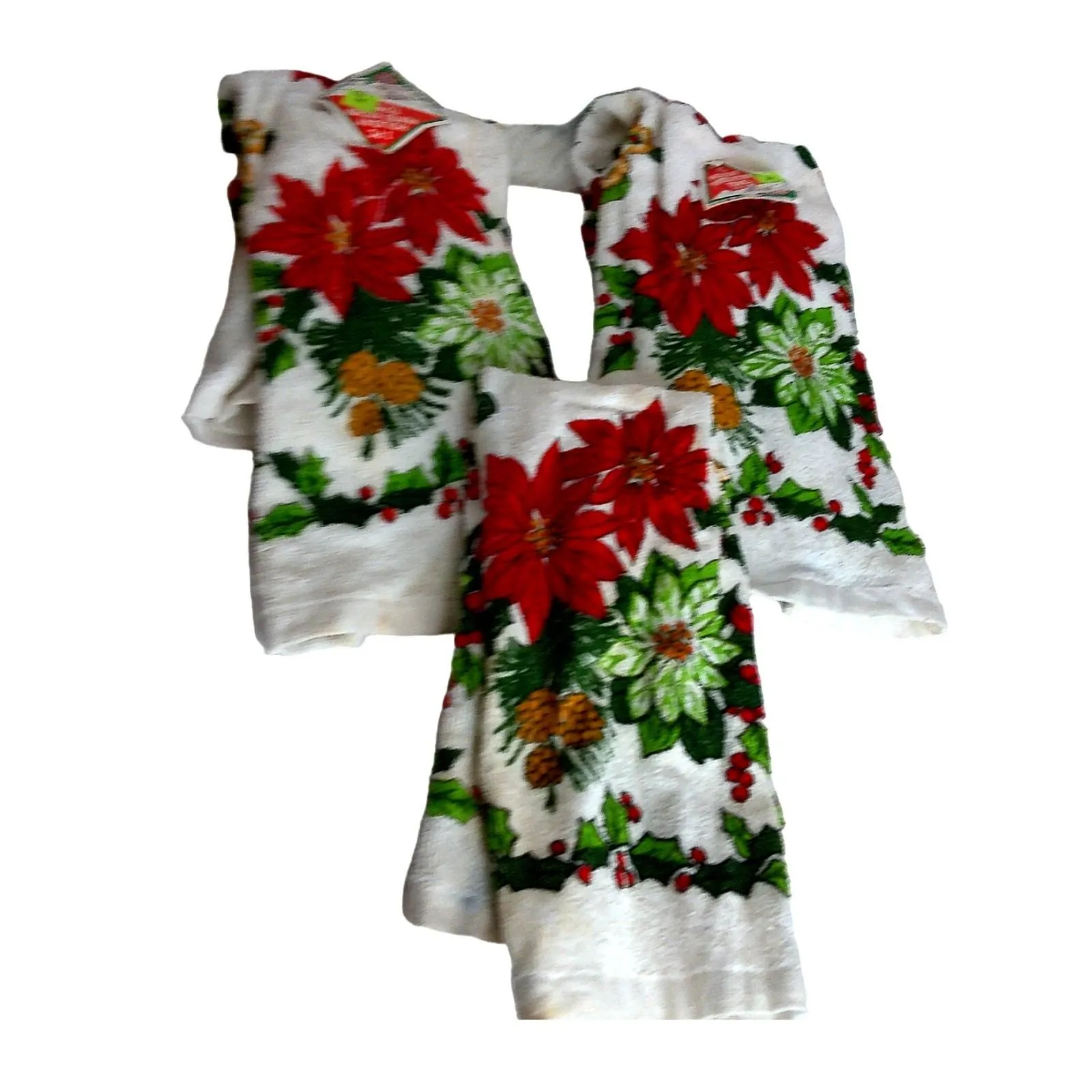 Product image for YDC Christmas Holiday Kitchen Towels Set of 3 READ