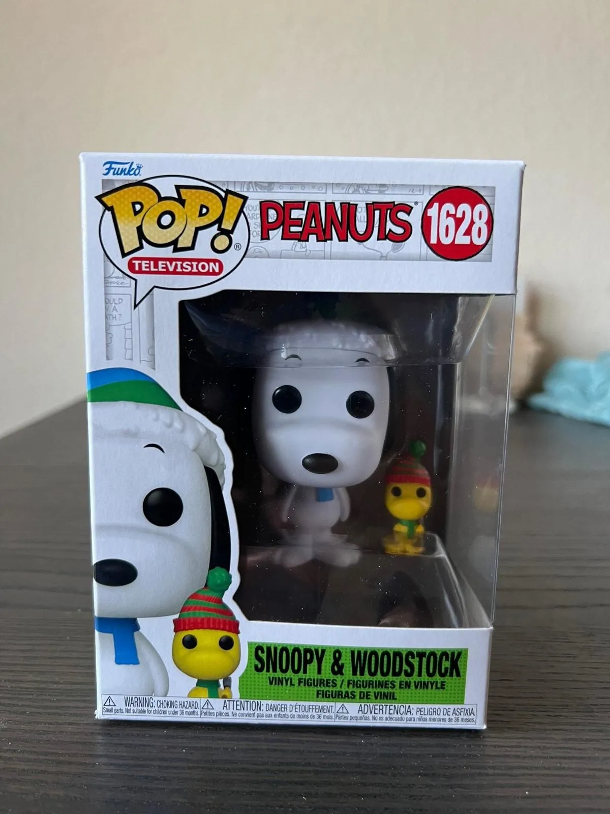 Product image for Snoopy & Woodstock Funko Pop #1628 Peanuts Holidays Winter Hats Christmas Schulz