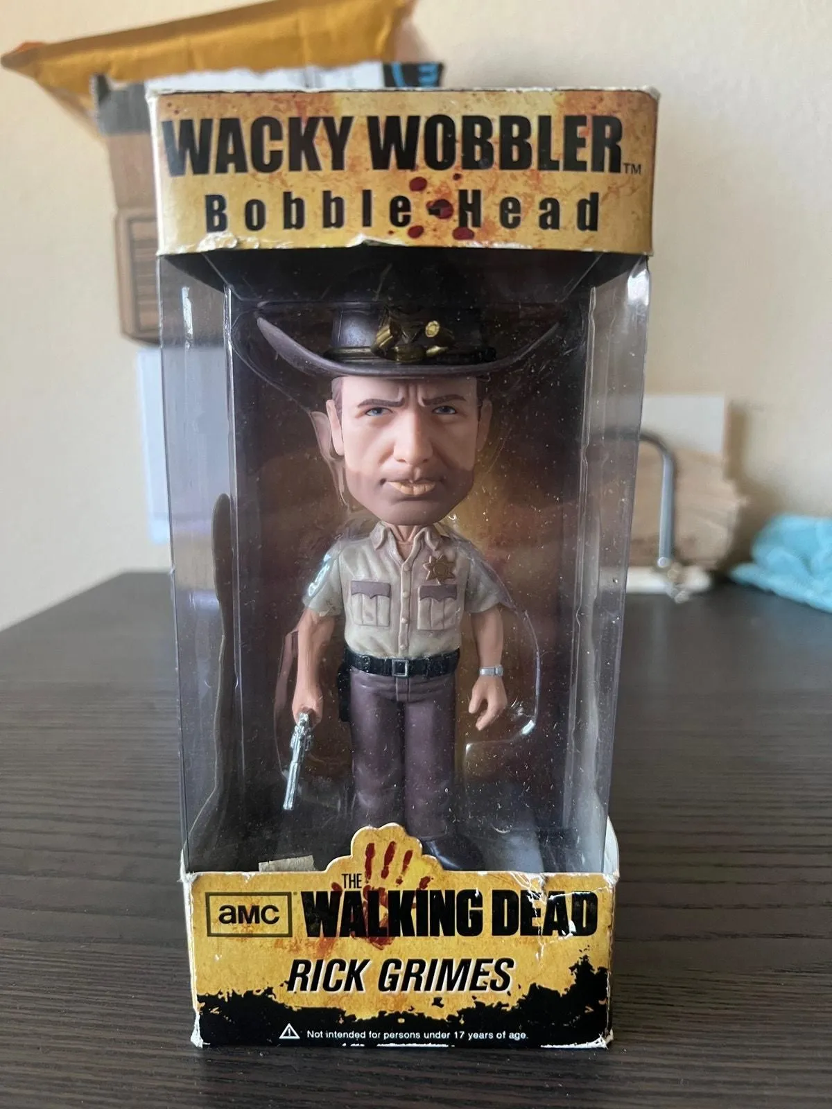 Product image for VAULTED Rick Grimes Bobblehead Walking Dead Wacky Wobbler Funko AMC Television