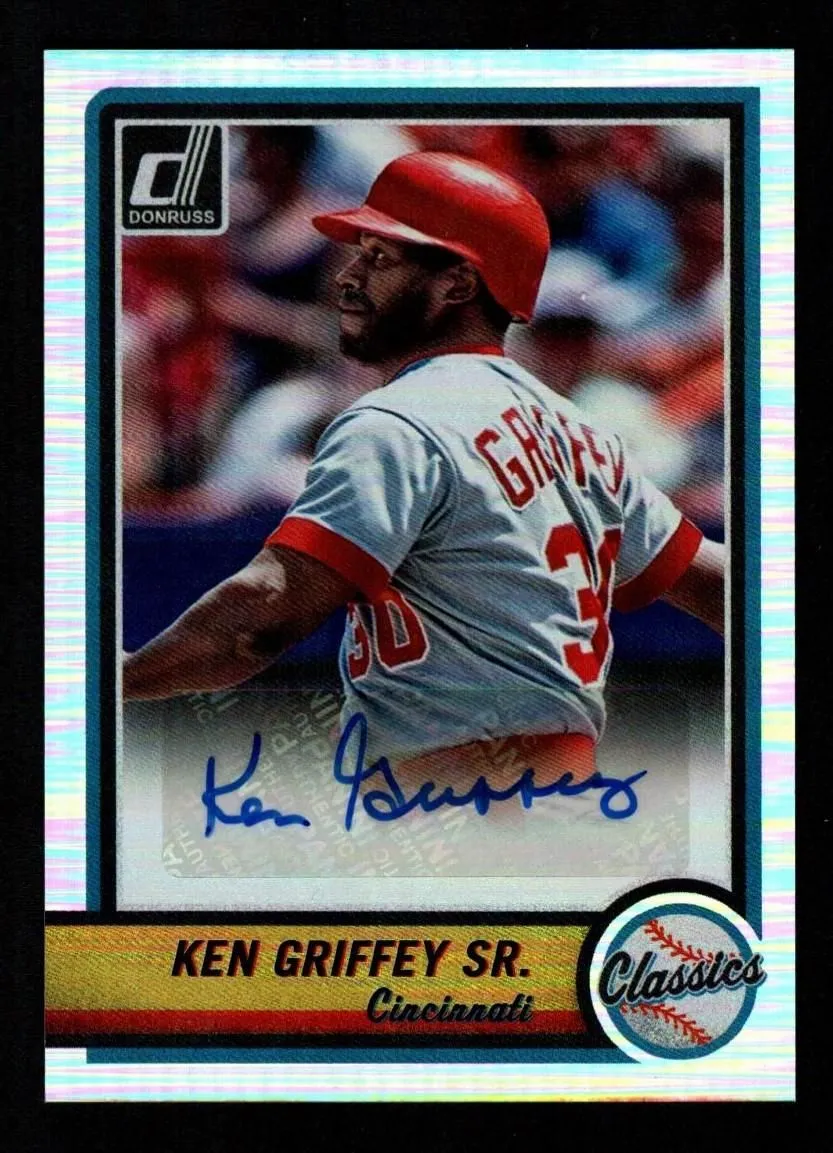 Product image for Ken Griffey Sr. 2022 Panini Donruss #CA-KG Classics Autographs Auto Reds