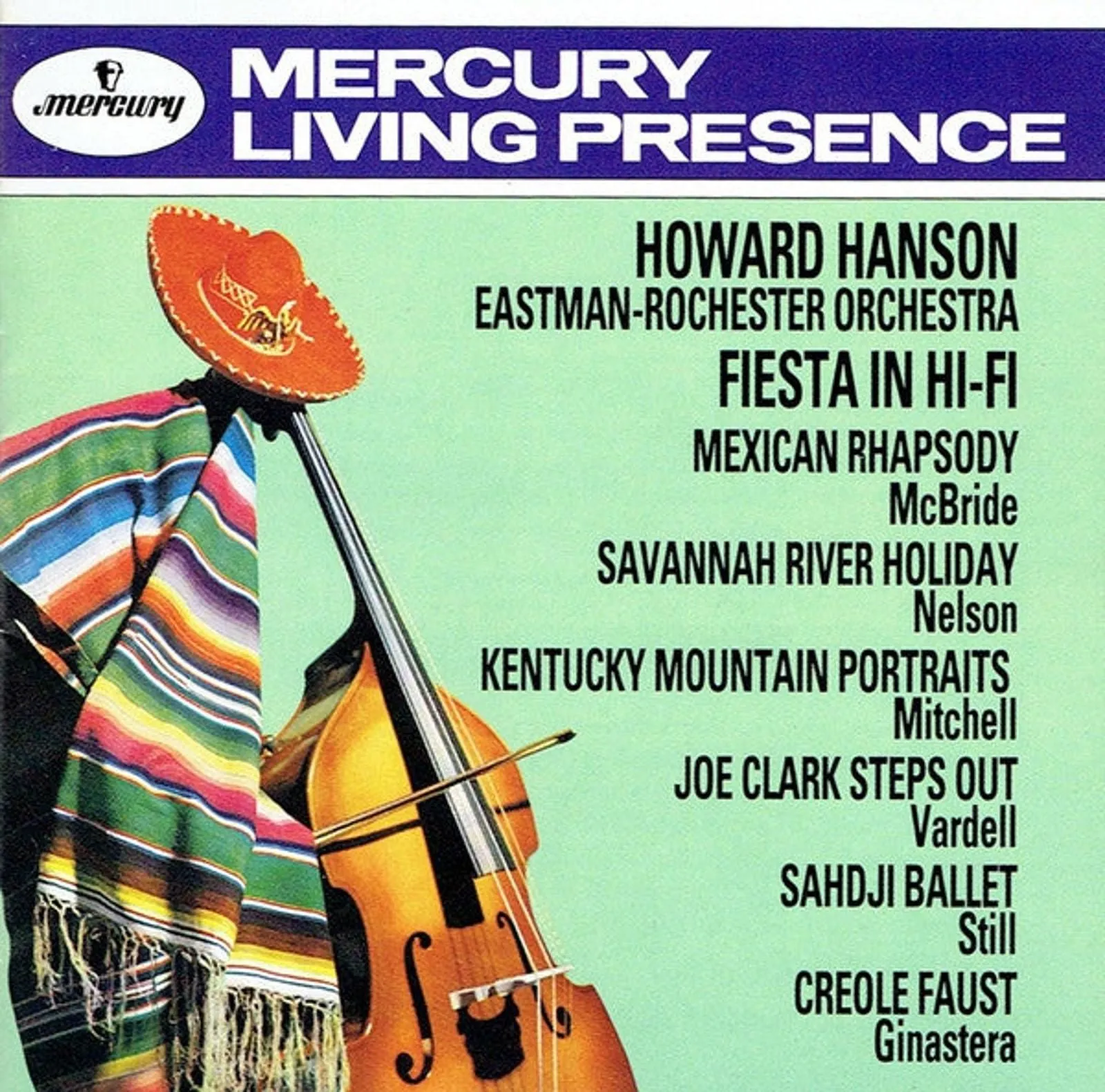 Product image for Howard Hanson, Eastman-Rochester Orchestra, McBride*, Nelson*, Mitchell*, Vardell*, Still*, Ginastera* - Fiesta In Hi-Fi (CD, Comp)