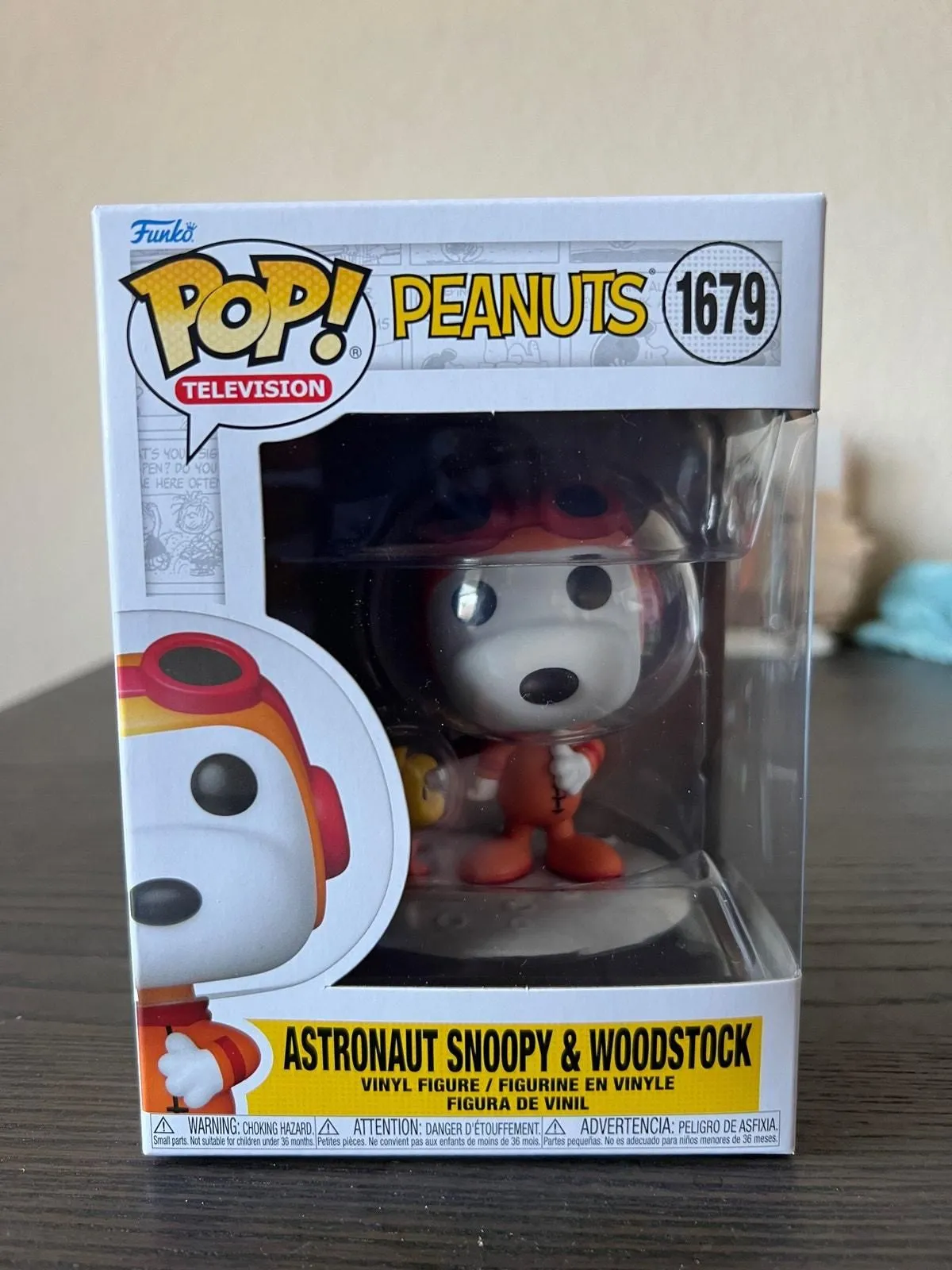 Product image for Astronaut Snoopy & Woodstock Peanuts Funko Pop #1679 Charlie Brown Comics Space