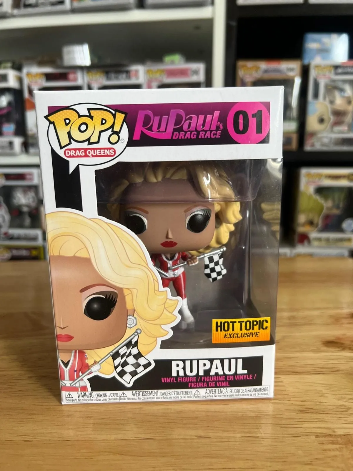 Product image for VAULTED EXCLUSIVE Rupaul Funko Pop #01 Drag Queens Race Charles Hot Topic EXC