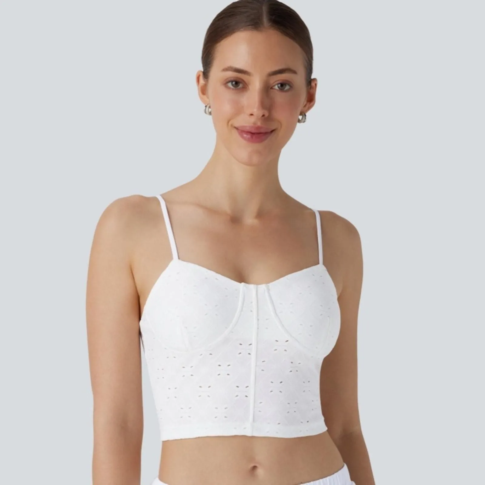 Product image for Halara Adjustable Strap Backless Cut Out Cropped Resort Tank Top large - HALARA