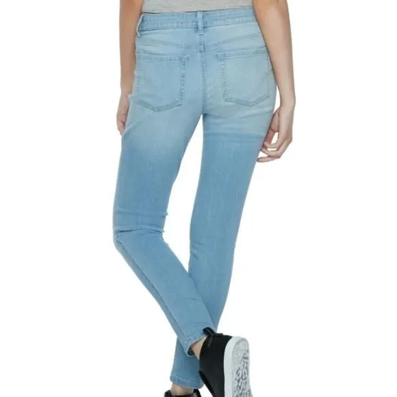 Product image for Sz 11 or 15 light wash high waist ankle jeggings