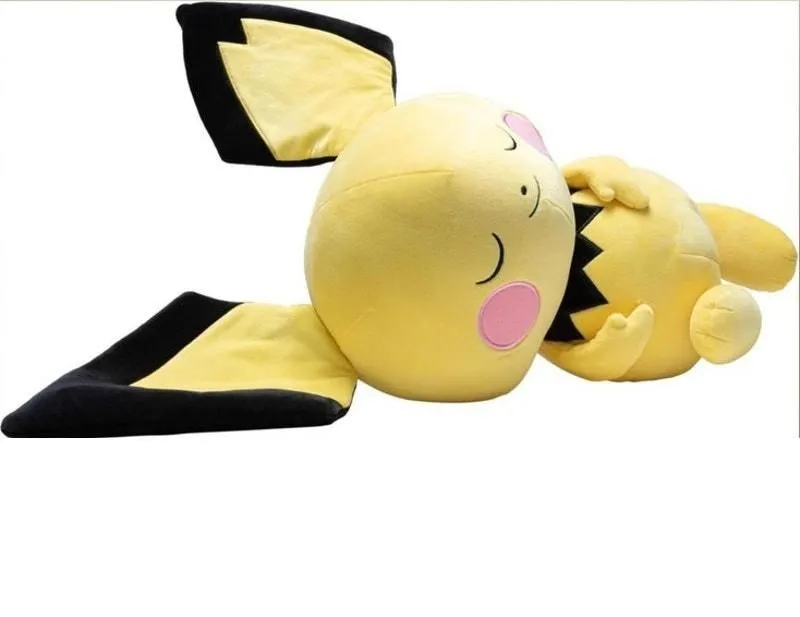 Product image for Pokemon Pichu Sleeping Plush Stuffed Animal 18 in Premium