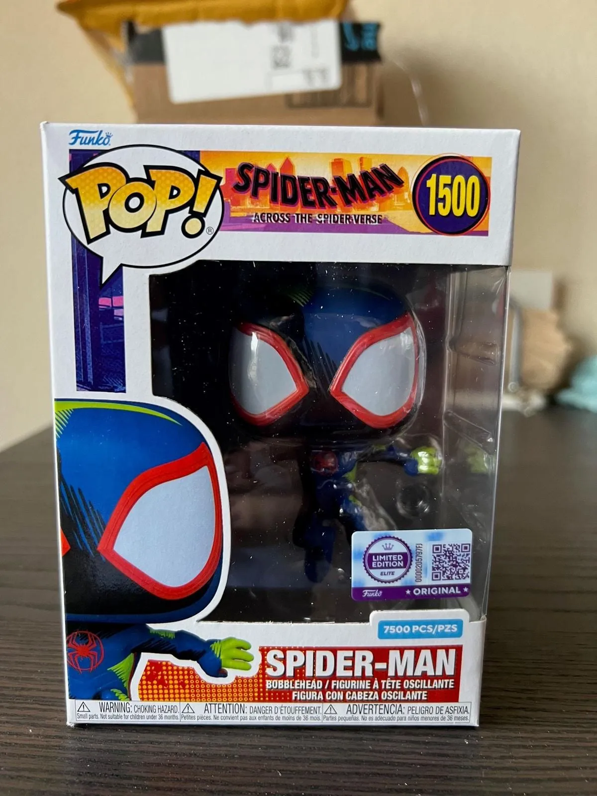Product image for NEW IN HAND ELITE LE EXCLUSIVE DECO Spider-man Funko Pop #1500 Miles Morales