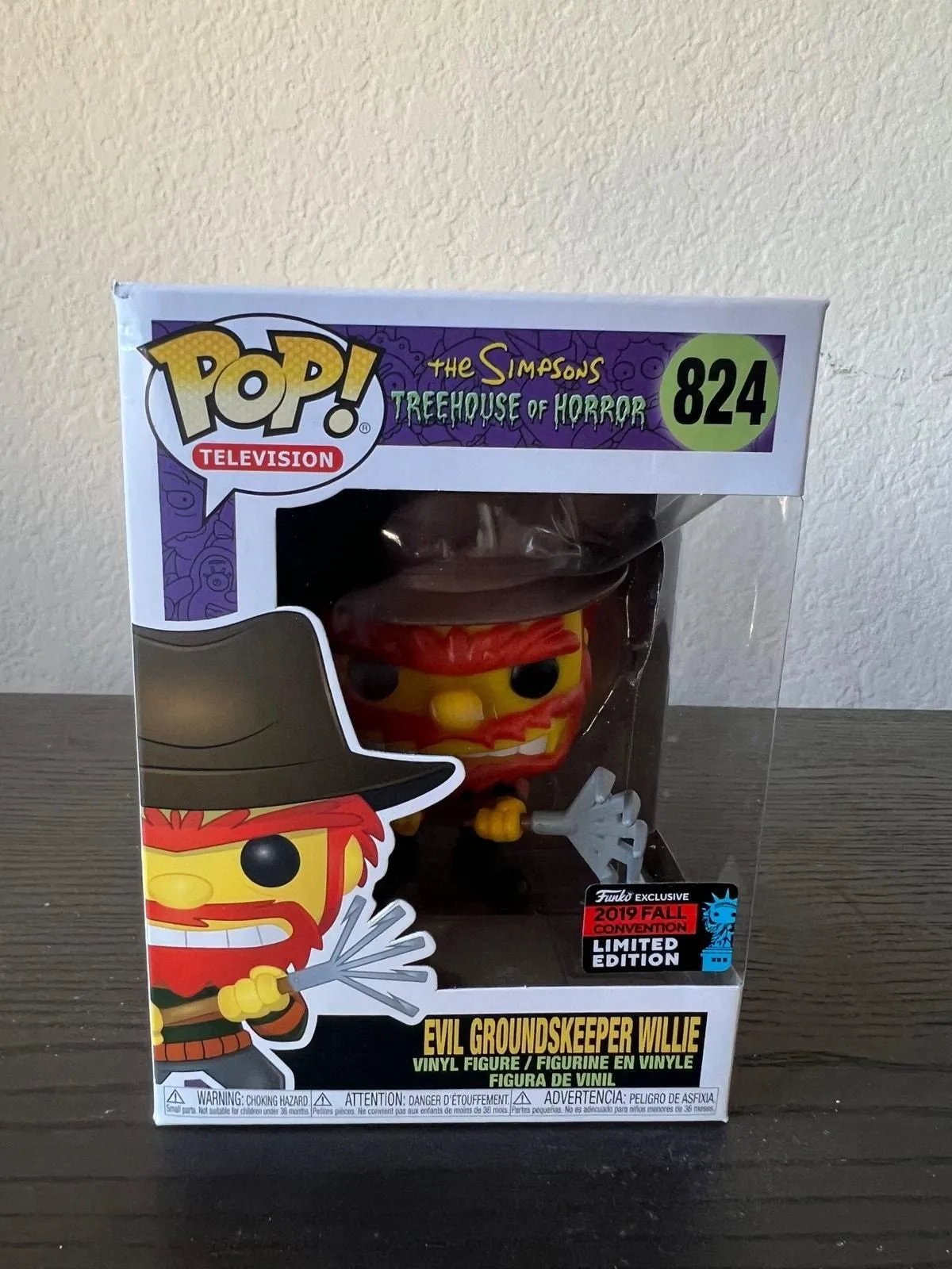 Product image for LE VAULTED EXCLUSIVE Evil Groundskeeper Willie Funko Pop #824 Simpsons Treehouse