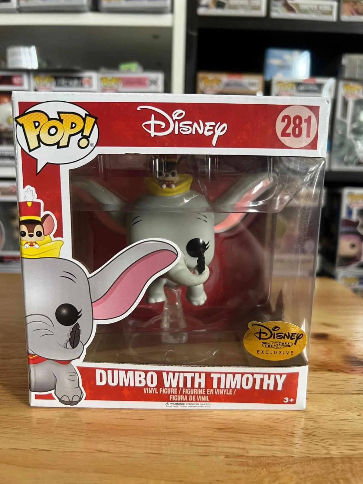 Product image for VAULTED EXCLUSIVE Super Dumbo w/ Timothy Q. Mouse Funko Pop #281 Disney Movies