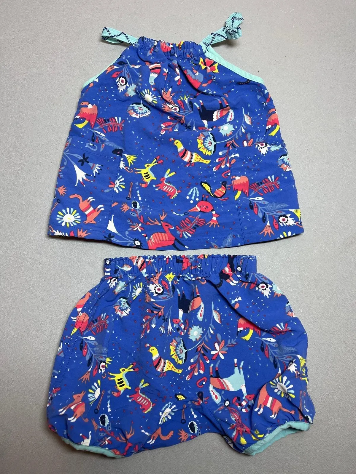 Product image for Patagonia Baby Baggies Two-Piece Tank Top & Short Baby Infant Size 12-18 Months