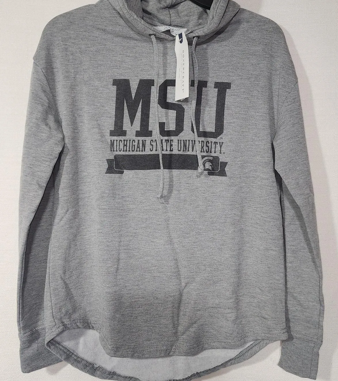Product image for MSU Michigan state university women's XS gray hoodie - MSU