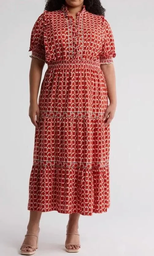 Product image for 0360 NWT Max Studio London 3XL MSRP $168, 3 Tier Maxi Dress - new-with-tags - Max studio london