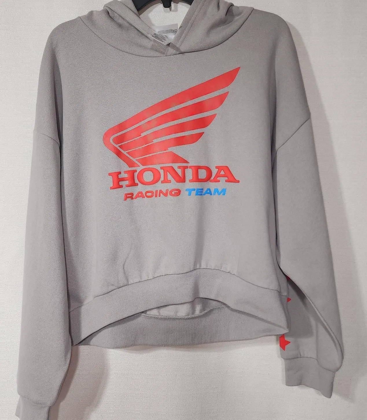Product image for Honda Racing Team gray Hoodie women size medium - new-without-tags - Honda