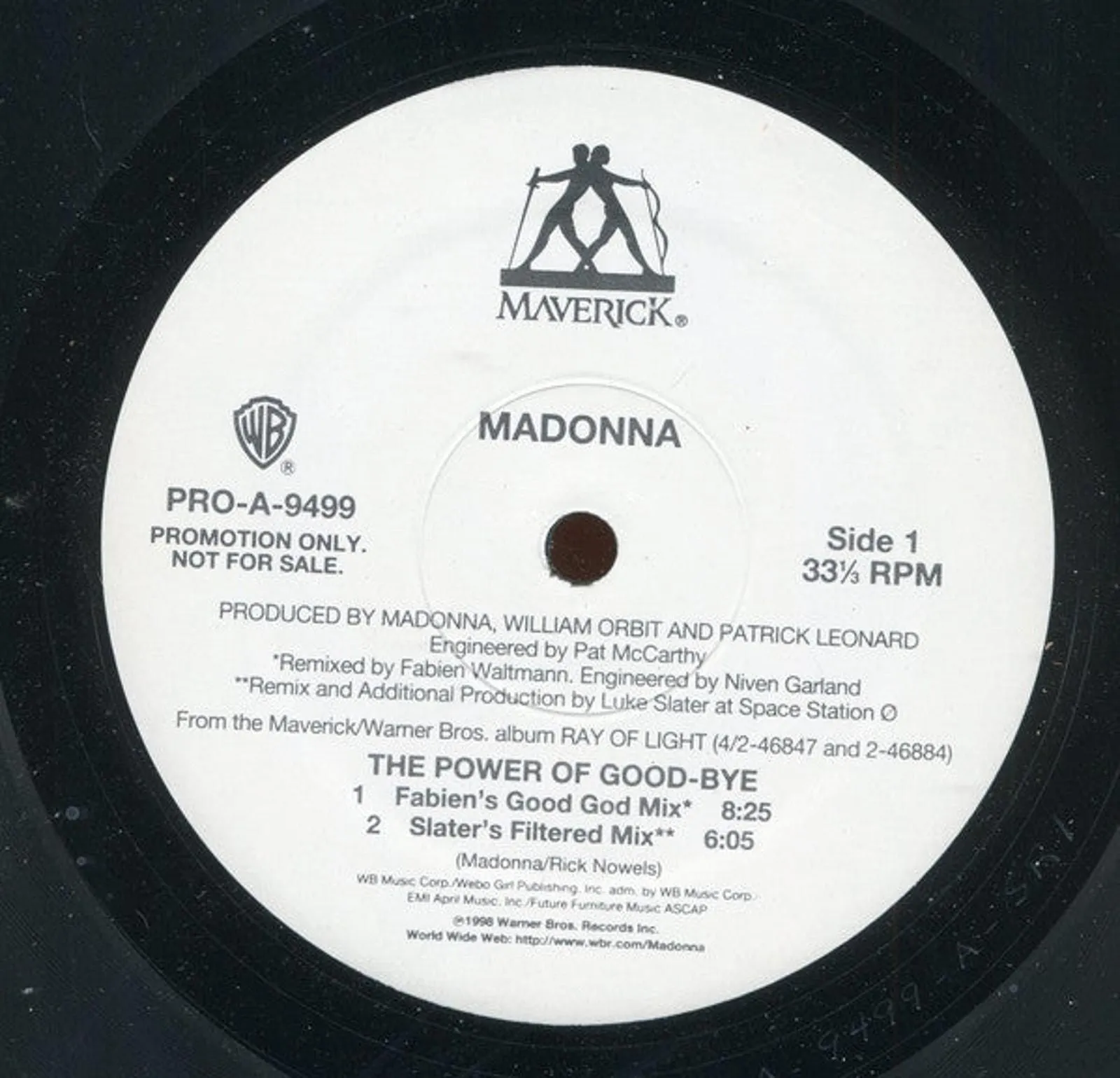 Product image for Madonna - The Power Of Good-Bye (12", Promo)