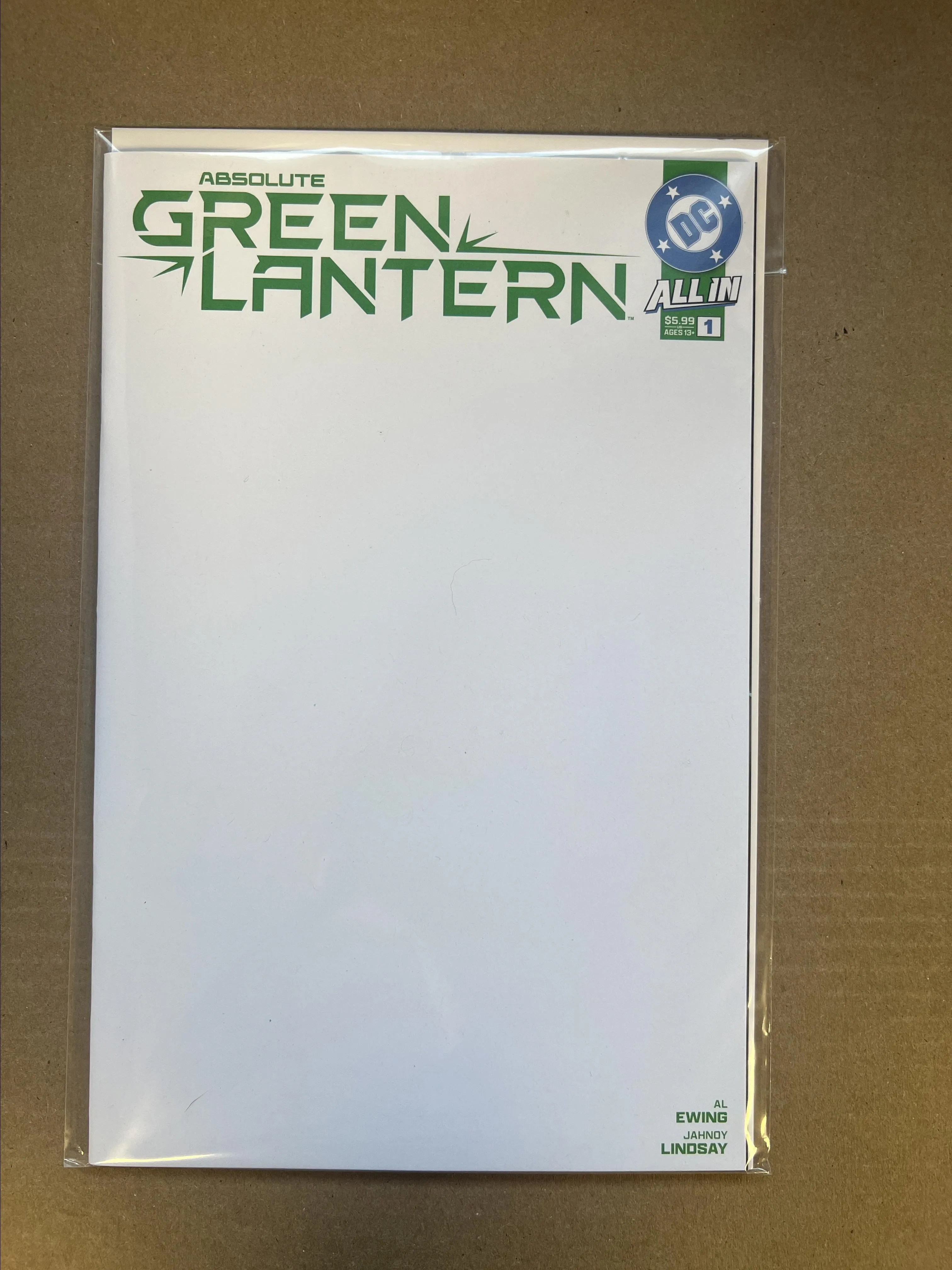 Product image for BLANK VARIANT: ABSOLUTE GREEN LANTERN #1