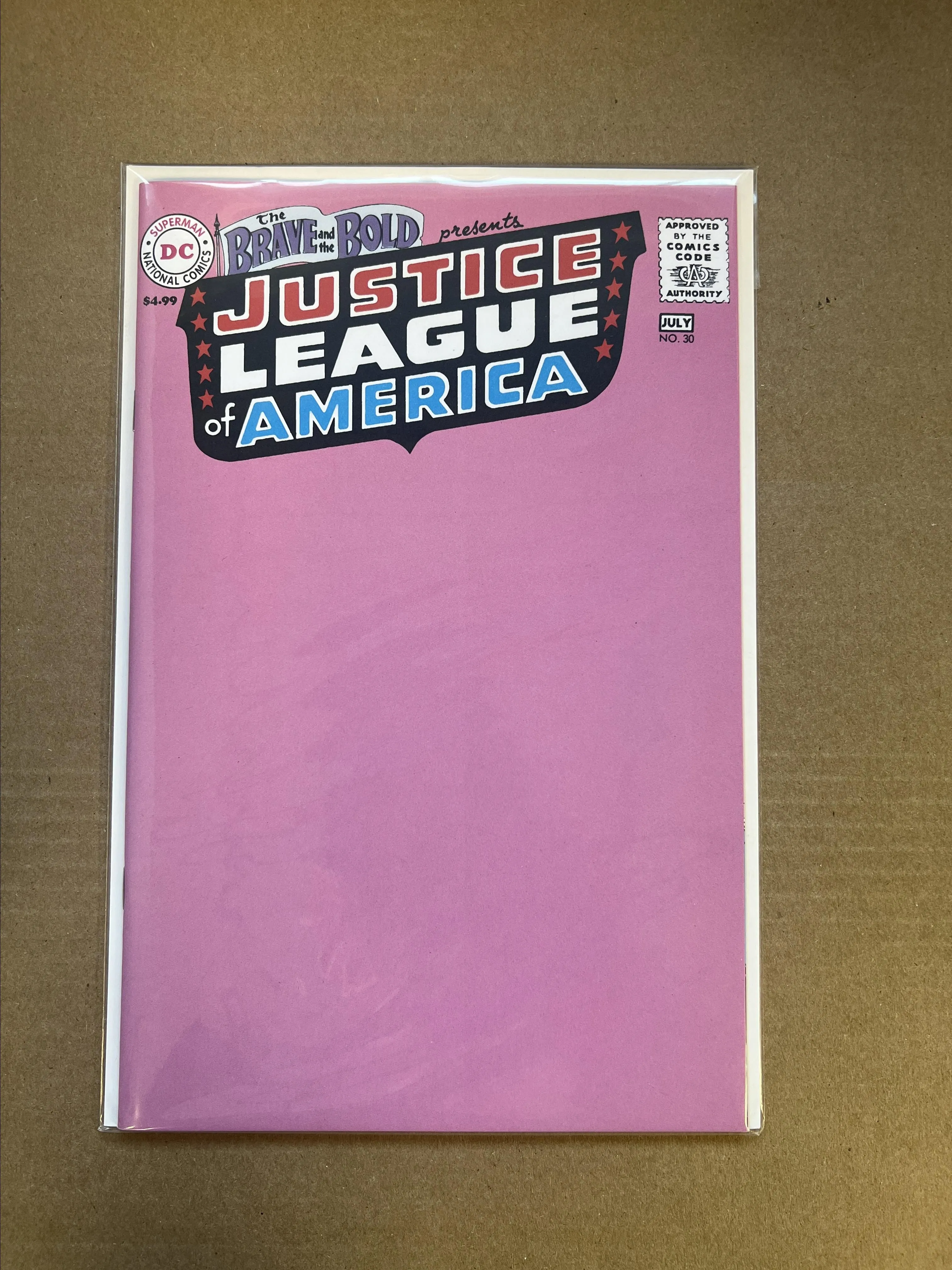 Product image for BLANK VARIANT: BRAVE AND THE BOLD #30 JUSTICE LEAGUE OF AMERICA