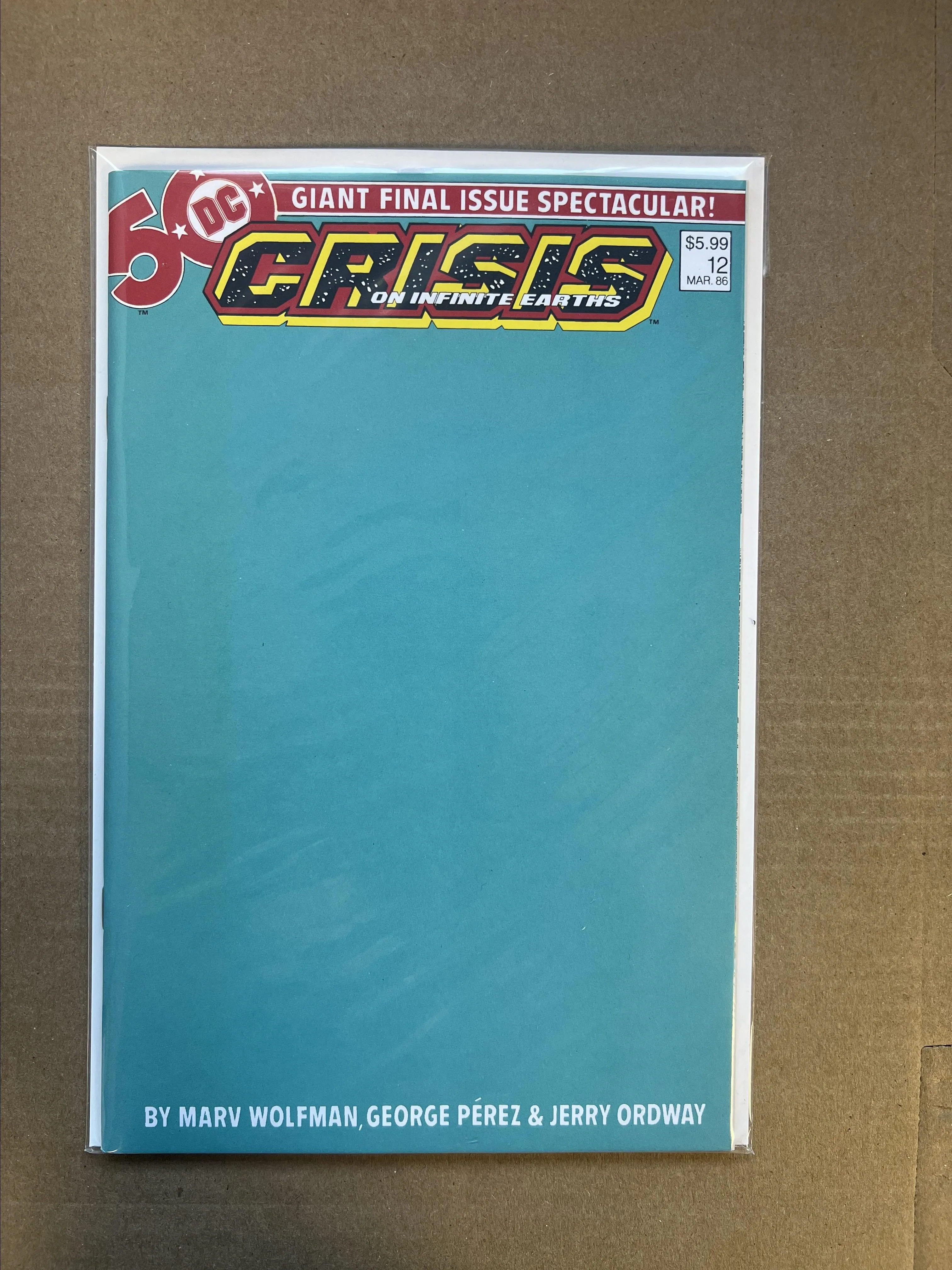Product image for BLANK VARIANT: CRISIS ON INFINITE EARTHS #12
