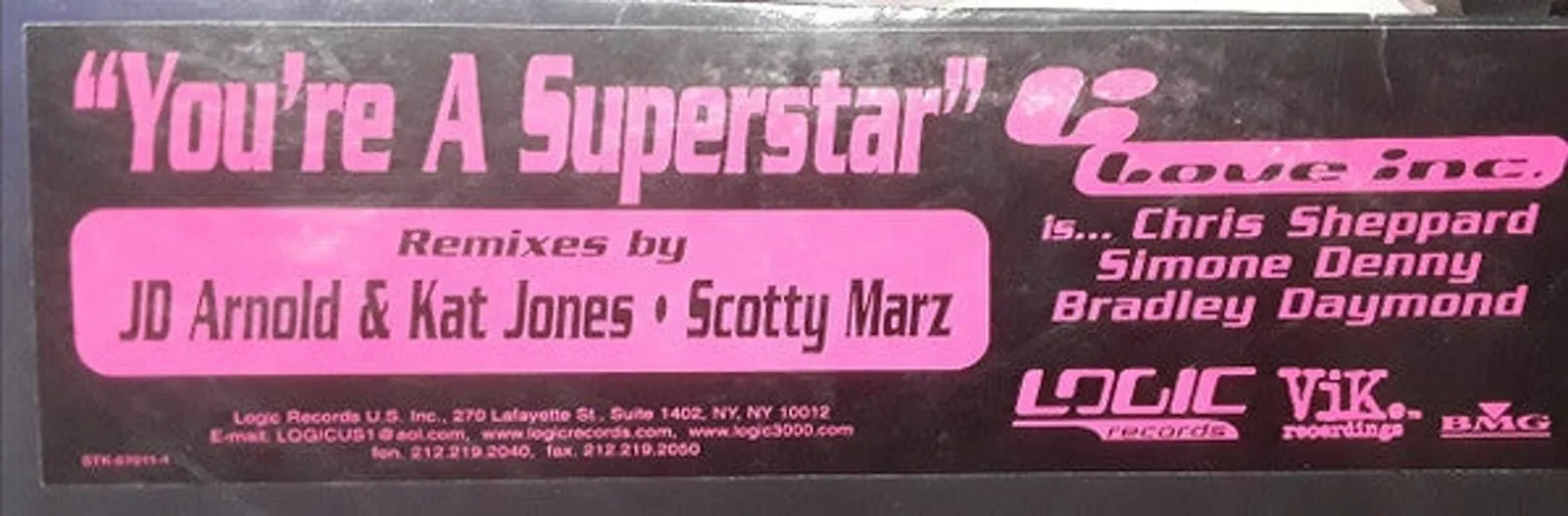 Product image for Love Inc.* - You're A Superstar (12")