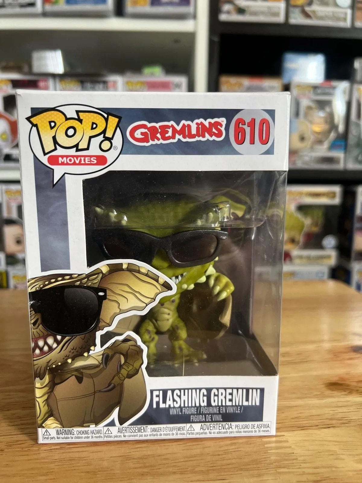 Product image for Flashing Gremlin (Stripe) Funko Pop #610 Movies Horror Vinyl Figurine Figure Toy - good