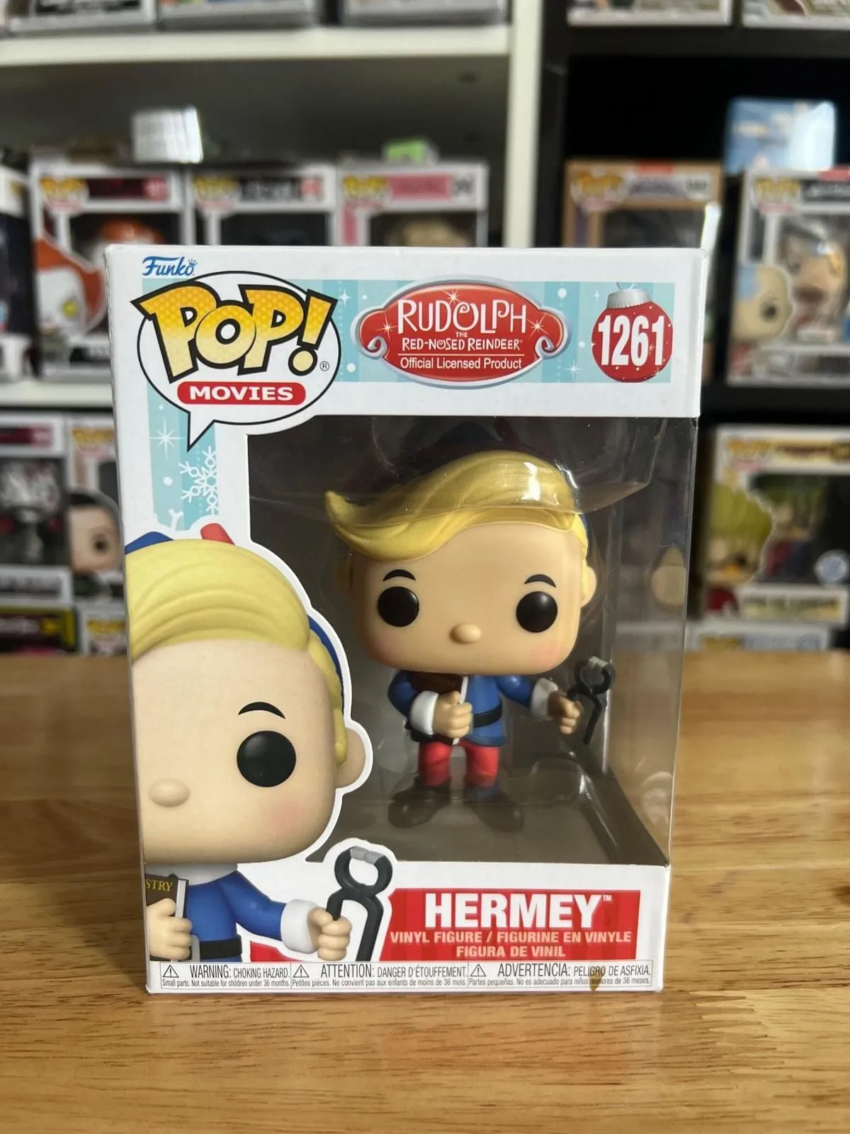 Product image for Hermey the Misfit Elf w/ Book & Dental Tool Funko Pop #1261 Christmas Rudolph - good