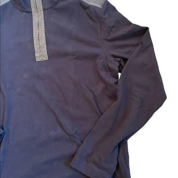 Product image for BANANA Republic long sleeve black quarter zip  pull over size small