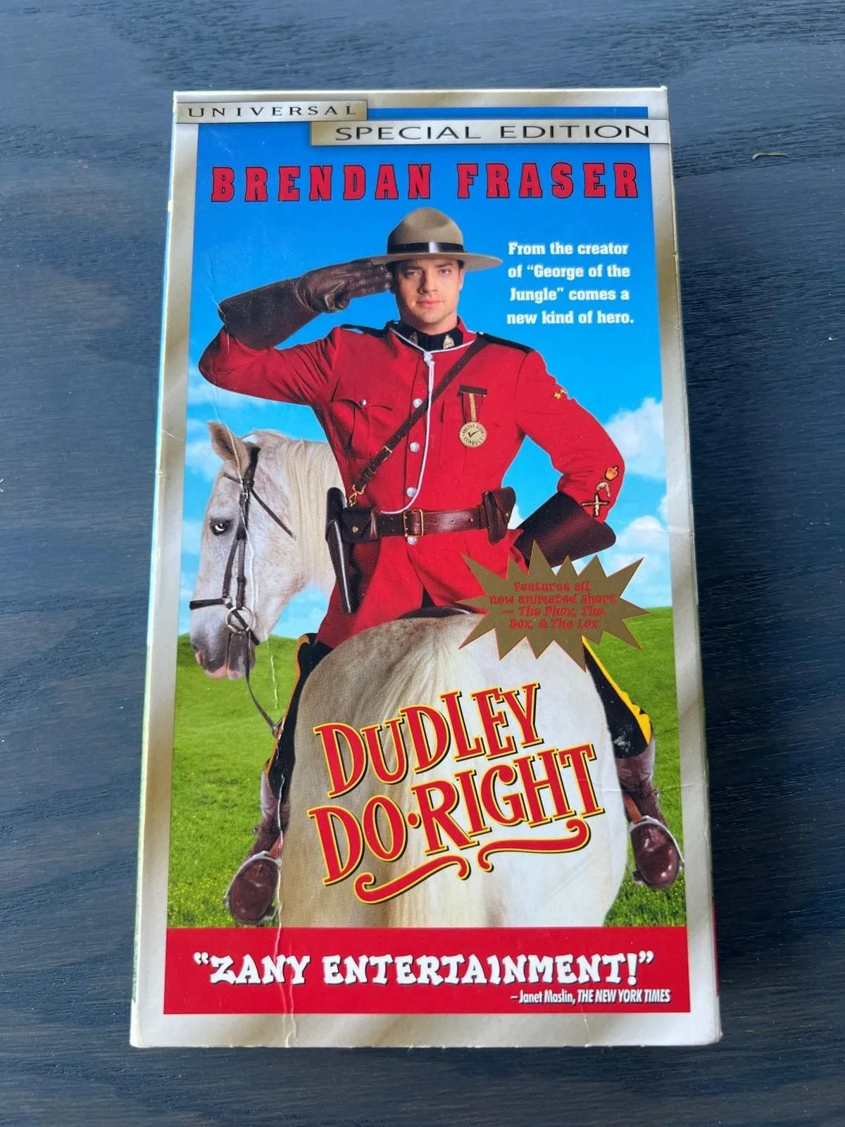 Product image for Dudley Do Right Brendan Fraser Comedy Movie Vintage 2000 VHS Tape Pre-Loved