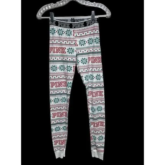Product image for Victorias Secret Pink Pajama pants bottoms Christmas size XS 55