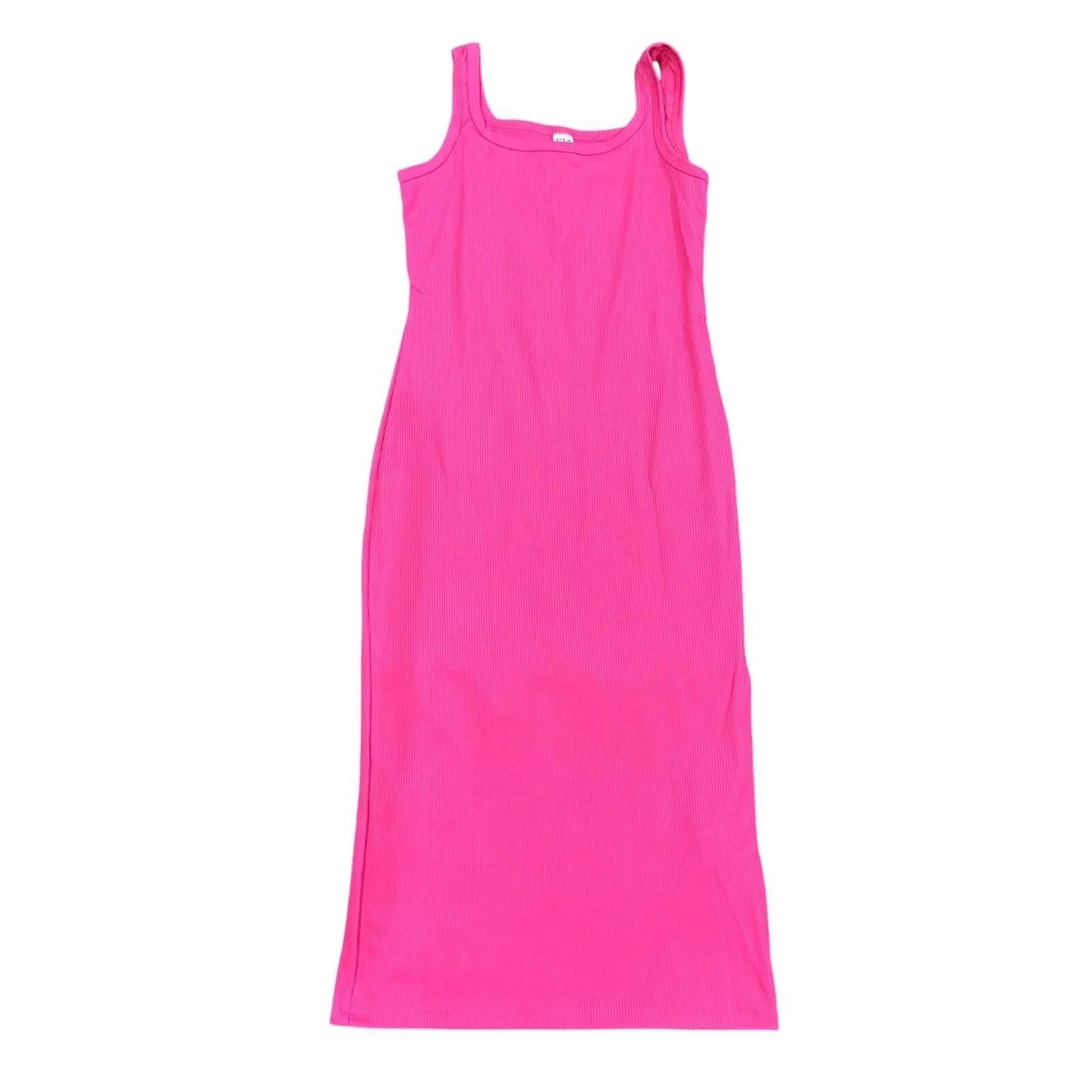 strapless open back dress Puakenikeni and Maile Lei Tank Maxi Dress Pink Double Strand Lei main image 1
