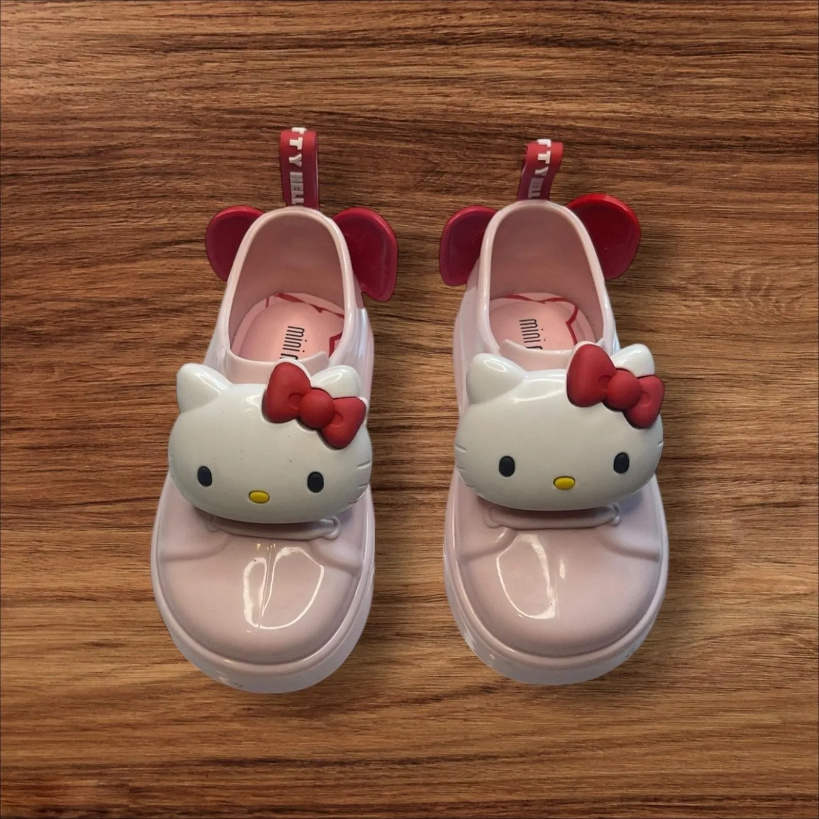 Product image for Mini Melissa Hello Kitty Slip-On Sneakers - 6 Baby/Toddler - new - Mini Melissa